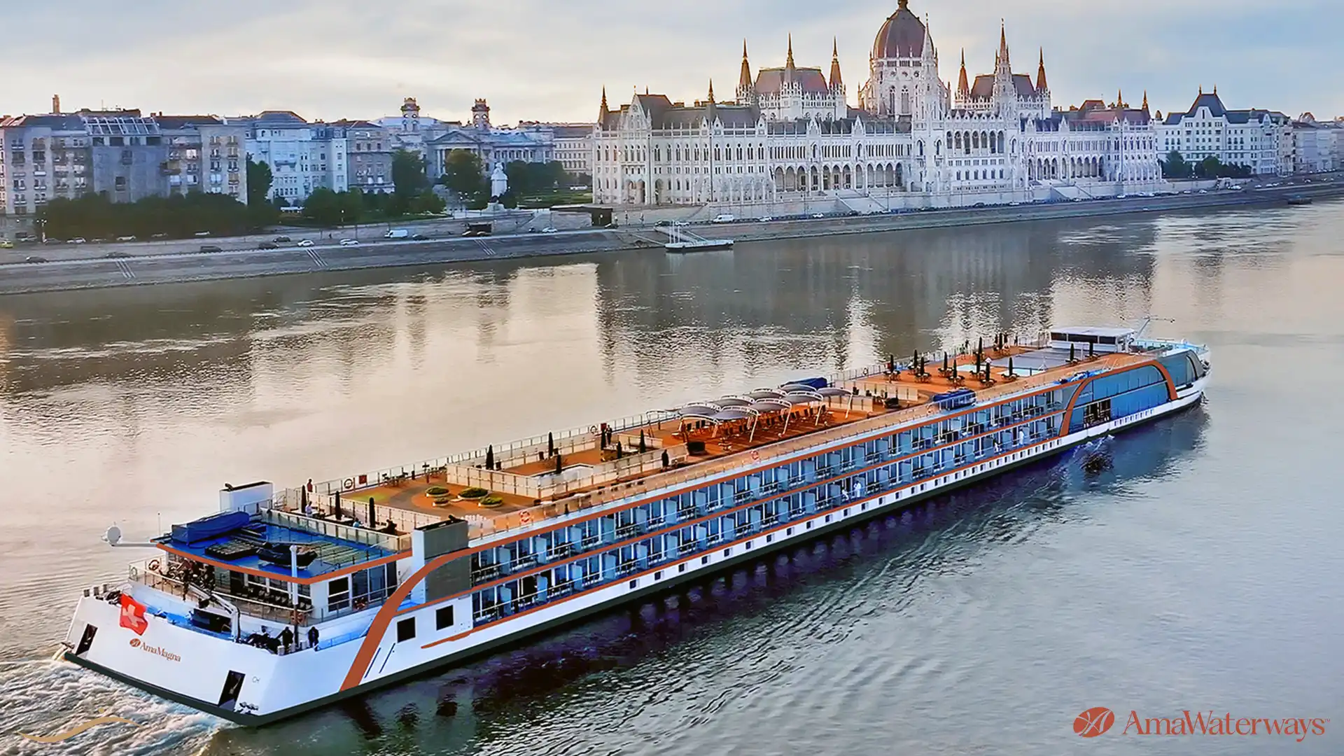 AmaWaterways River Cruises - AmaMagna - Budapest - Aerial - AG Travel Agent